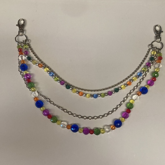 Silver Beaded Versatile Chain - Picture 3 of 8